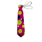 Corbata flúor círculos x6